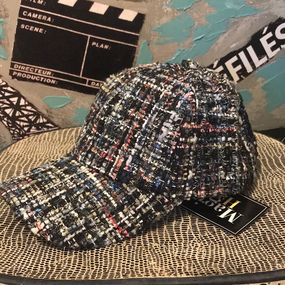 Accessories - NWT Boucle NOT Chanel Tweed Sparkle Baseball Hat